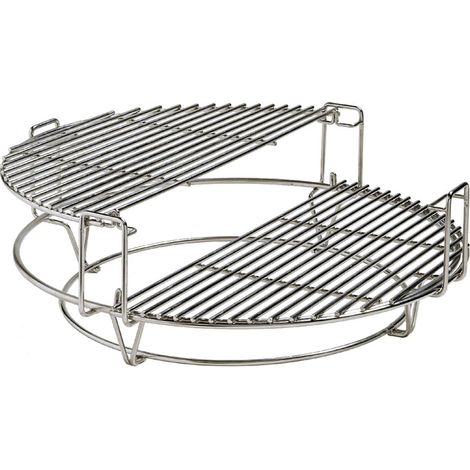 Grille de barbecue flexible Divide & Conquer en acier inoxydable 304 – Surface de cuisson 660 pouces² – Pour Kamado Joe Classic 18 po