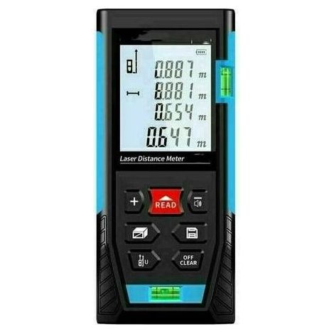Télémètre Laser 50m, Metre Laser, Calcule Distance Surface Volume, Fonction Pythagore, Stocker 99 données, Fonction Muet, IP54 (1/4)