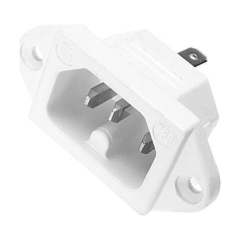 Kaiser 780/ws Connettore di alimentazione 780 Spina verticale Tot poli: 2 + PE 10 A Bianco 1 pz.