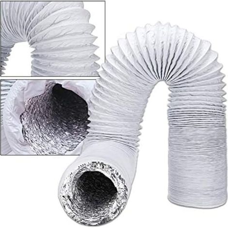 Conduit De Ventilateur Tuyau De Climatiseur 5 Mètres Flexible Climatiseur Tuyau D'échappement Tuyau De Ventilation Conduit Adiabatique Sortie Diamètre 150mm Conduit De Ventilateur (1/5)