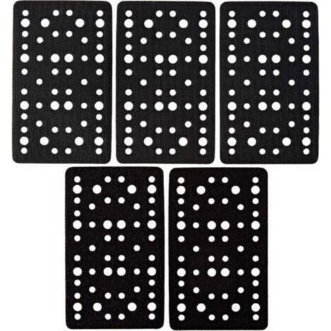 Support de protection 80 x 133 mm, 54 trous, 5 pièces, pour la protection des disques de ponçage auto-adhésifs