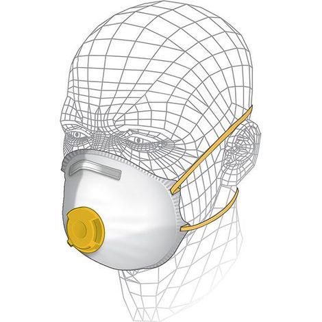 Vitrex S40710 Premium Valved Power Tool & MDF Respirator P2 VITS40710