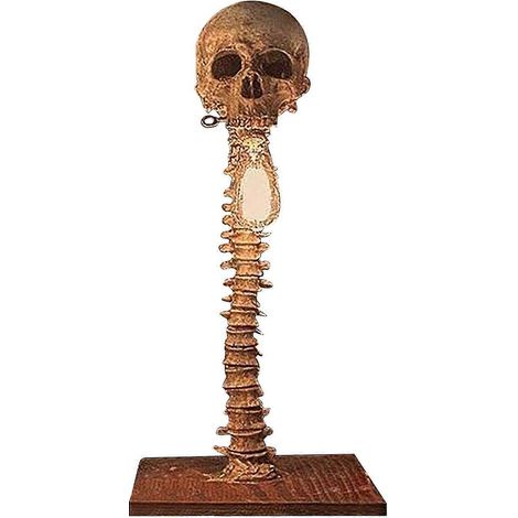 Lampe de table tête de mort créative - Décoration d'horreur pour chambre à coucher