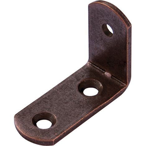 Squadretta reggipiani bronzata 20 x 30 x 12 spessore 2 mm. - 4 pz.