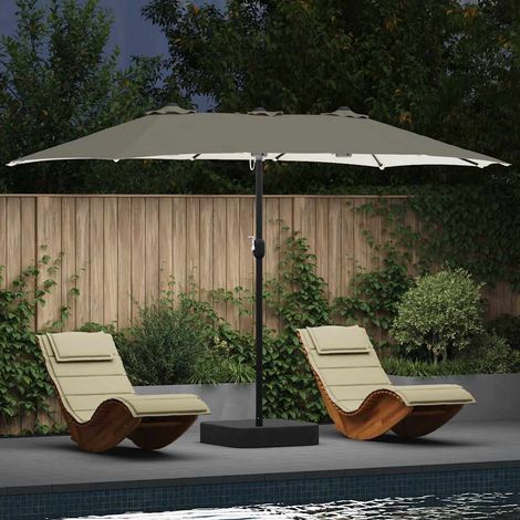 Parasol de jardín Arena 385 x 209 x 244 cm tela vidaXL (1/5)