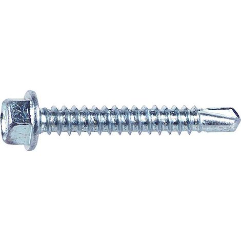 Vis autoforeuse 6 pans DIN 7504 K, zingué, ø 4,2mm Longueur 19mm, UE 100 pcs