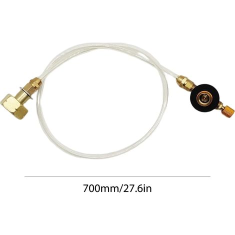 Raccord de gonflage pour bouteille de gaz liquéfié (GPL) d'Europe de l'Est, raccord de remplissage, tuyau en caoutchouc, accessoires durables pour réchauds de jardin portables.
