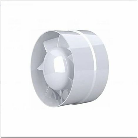 Ventilateur d'extraction axial, économique 100 mm, 12 W/130 m³, extracteur d'air en ligne pour salle de bain, cuisine, sous-sol (1/5)