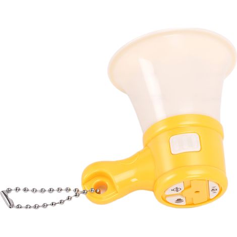 Mini mégaphone jouet ergonomique, portable et suspendu, amplificateur de voix, jaune (1/5)