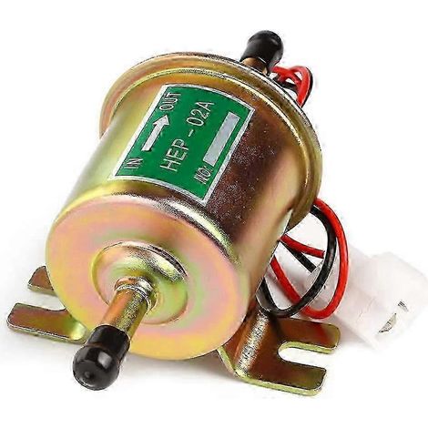 Universelle elektrische Kraftstoffpumpe 12 V 1,2 A für Benzin und Diesel, Inline, Niederdruck 4–7 PSI, Modell HEP-02A, Kupfer (1/5)
