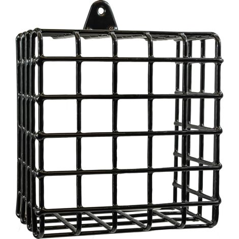 Cage type A - Protection noire en acier contre dommages et vols - 135 x 145 x 90 mm