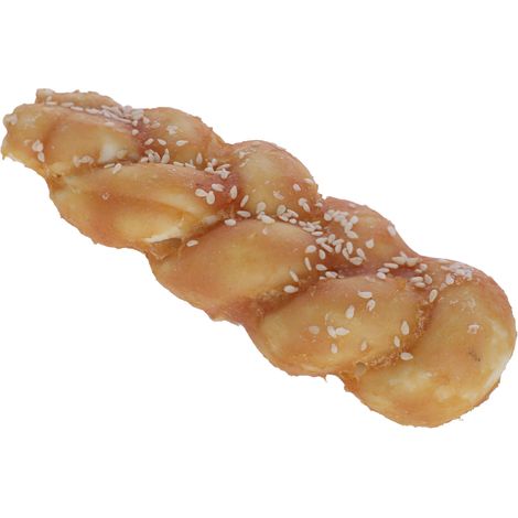 Kerbl Hundesnack Rinderhaut Zopf mit Hühnchen 75 g