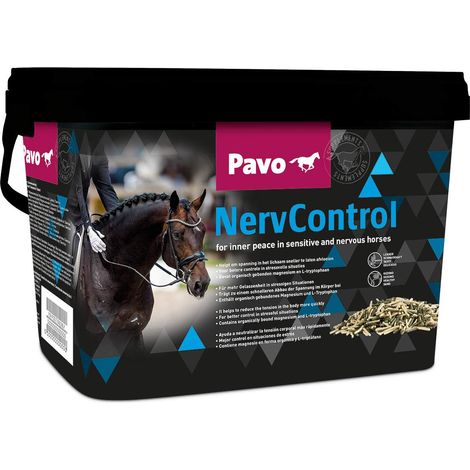 PAVO NERVCONTROL - per la pace interiore dei cavalli sensibili e nervosi - con triptofano e treonina (1/4)