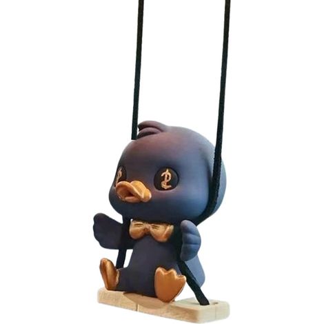 Pendentif Canard Balançoire - Pour Rétroviseur Intérieur Voiture - Décoration Tableau De Bord - 1 Pièce (1/5)