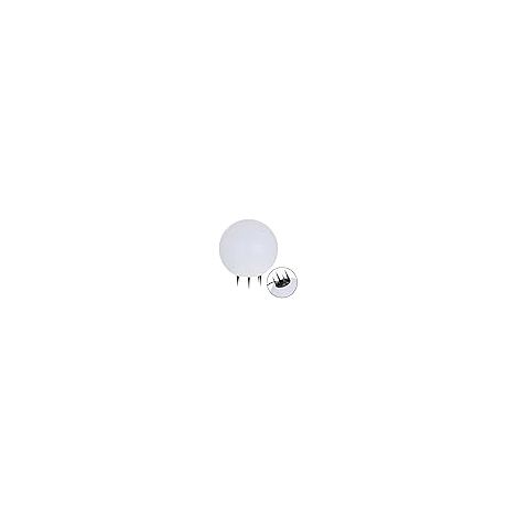 Palline de luce con chiodo bonina ip65 1xe27 h.46xp.40cm bianco