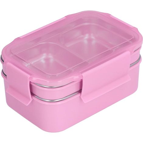 Double-Layer 304 Stainless Steel Lunch Box 20 x 14 x 9 (1/5)