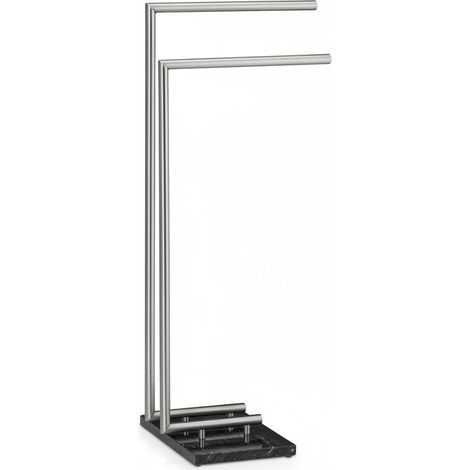 Porte-serviettes sur pied en pierre support salle de bain 84 cm (1/3)