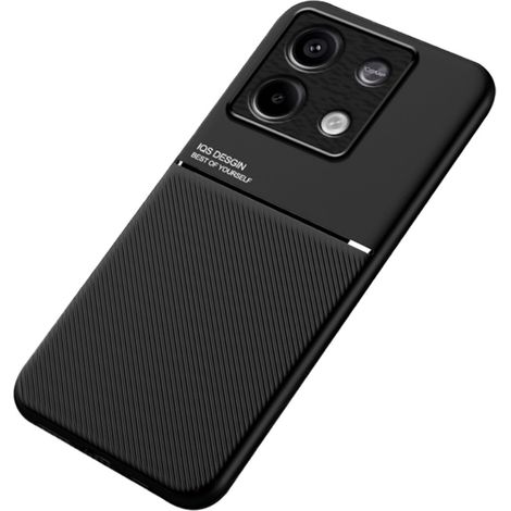 Custodia per Xiaomi Redmi Note 13 5G, con piastra di supporto magnetica, nera (1/2)