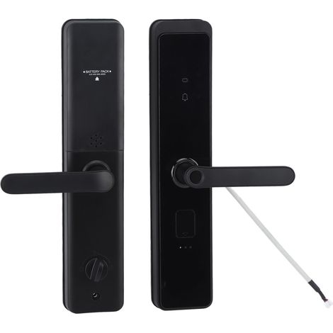 Serrures Connectées Multipoints pour Bureau Appartement, Verrou Électronique Intelligent avec Déverrouillage par Empreinte, Code, Carte RFID et Clé, Sécurité Renforcée pour Porte Intérieure (1/5)