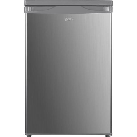 Igenix Under Counter Larder Fridge, 136 Litre, Silver- IG255X