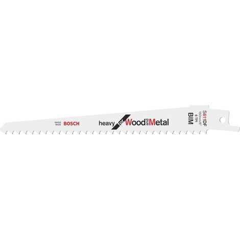 Lame de scie sabre s611df heavy pour métal et bois 150mm - BOSCH Vendu par : 5 (1/2)