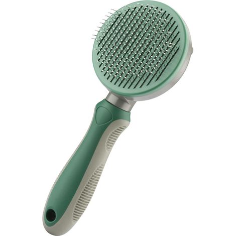 Brosse pour poils de chien à poils ultra longs, pour chiens et chats à poils moyens et bouclés, élimine facilement les poils morts.