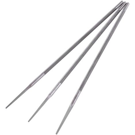 Set aus 3 runden Stahlkettenfeilen mit Lagern zum Schärfen (4,8 mm) (1/2)