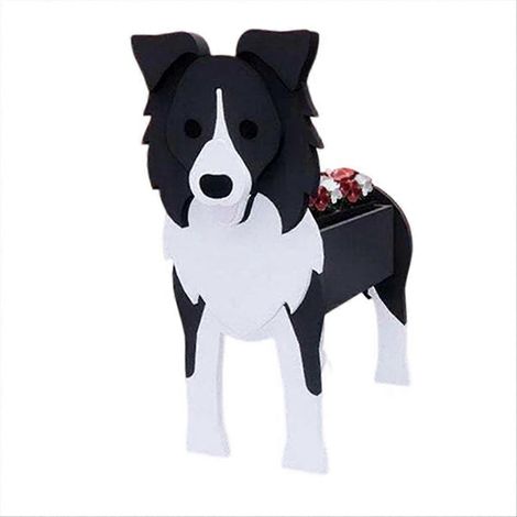 Pot de fleurs en forme de chien de dessin animé, à assembler, B (1/5)