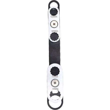 BelleRise - Clé polygonale 8 en 1 – 360° rotative 8-19 mm – multifonction compacte – pour mécanique et bricolage (1/5)