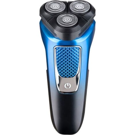 Rasoir électrique rechargeable à 3 lames - Bleu-Rasoir électrique rechargeable à 3 lames - Bleu (1/5)