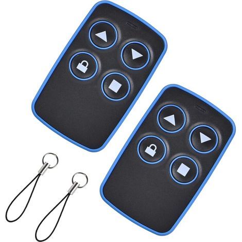 2PCS Telecommande Universelle Portail Télécommande Copieuse Porte Garage Bip Universel Rolling Code Badge Duplicateur Télécommandes Copieur 4 en 1 Parking D'ouverture Multifréquence de 300 à 915 mhz (1/4)