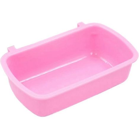 Bol d'alimentation pour hamster, gamelle à eau avec crochets, accessoire en plastique pour cage de rongeur, distributeur de nourriture pour animal de compagnie.