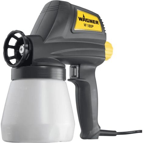 Wagner – Pistolet à peinture électrique 800 ml – Débit 270 g/min – Pression 150 bar – Puissance 110 W – Pour laques et peintures solubles