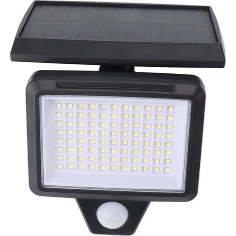 Lampes solaires étanches à détecteur de mouvement 2400 mAh IP65, 88 LED, pour porte d'entrée et jardin. (1/5)