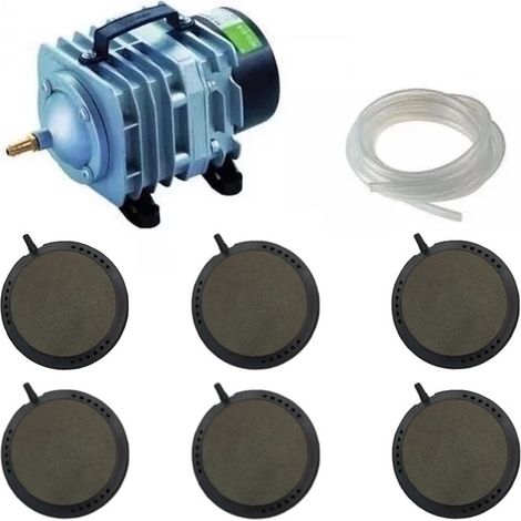 Set aération bassin 6 Disques 12,5 cm bassin de jardin de 5000, 4000 et 7000 litres