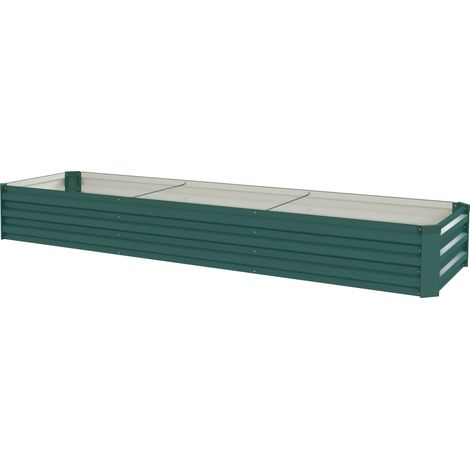 60 240cm Galvanised Steel Planter- Open Bottom (1/5)