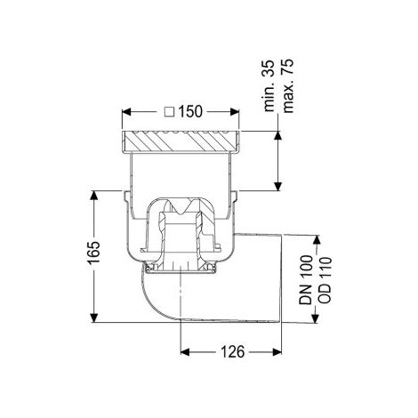 KESSEL 54420.20 Socle/plafond Bonde Ferrofix