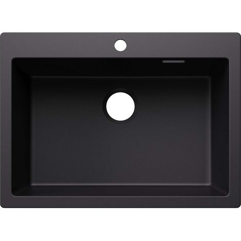 Blanco Pleon 8 - Lavello in silgranito, 70x51 cm, nero 527778 (1/2)