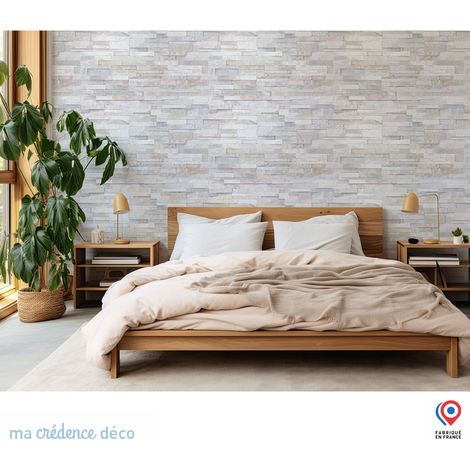 Papier peint : Mur pierre naturelle 2 - Intissé - L.300 x H.280 cm - Couleurs pales (1/5)