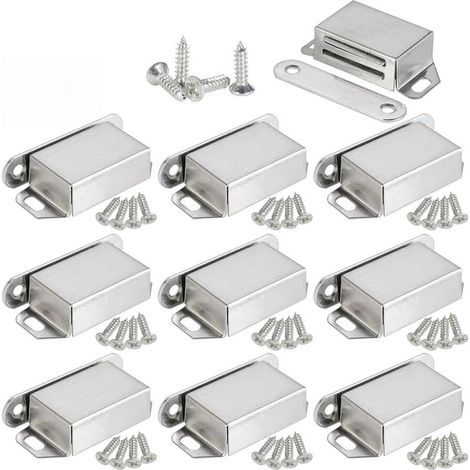 Lot de dix dispositifs de verrouillage magnétique en acier inoxydable (1/5)