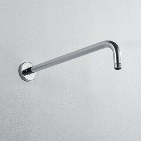 Runder J-förmiger Duscharm aus Edelstahl 304 mit Antikalkfunktion (40 cm). - Crezuo