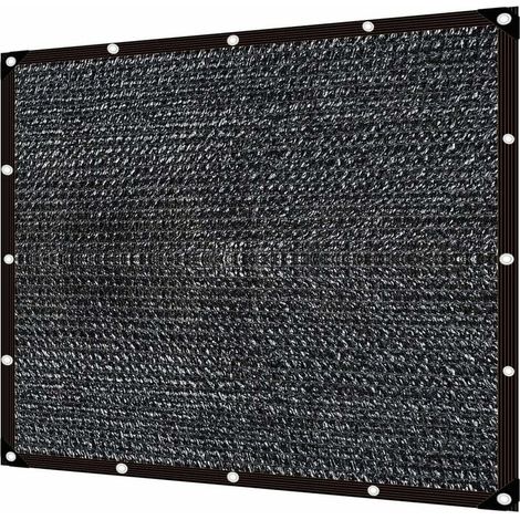 CHOYCLIT Sonnensegel, Schwarzes Schattennetz, Sonnenschutznetz, Schattennetz, Terrassen-Schattennetz, Schattenstoff, Sonnensegel, Schattensegel (3×4m) (1/5)