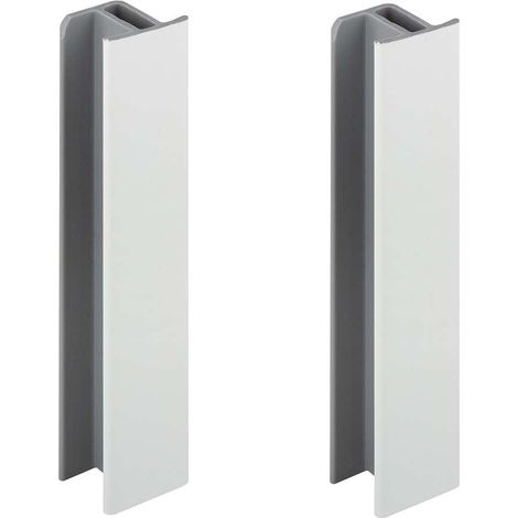 Cyclingcolors – Plinthe de finition de cuisine 150mm blanc brillant – Raccord connecteur pour pied de meuble – Profil PVC plastique