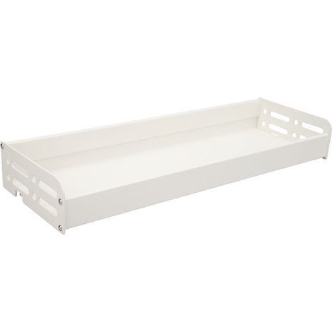 40 cm Wandhalterung für Gewürze, abnehmbare Duschablagen, multifunktionales Duschregal für Bad, Küche und Schlafzimmer, Weiß (1/5)