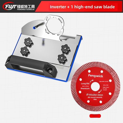 Chanfreineuse 45° inox pour meuleuse d'angle – 1 lame – accessoire carrelage céramique, coupe chanfrein, durable (1/5)