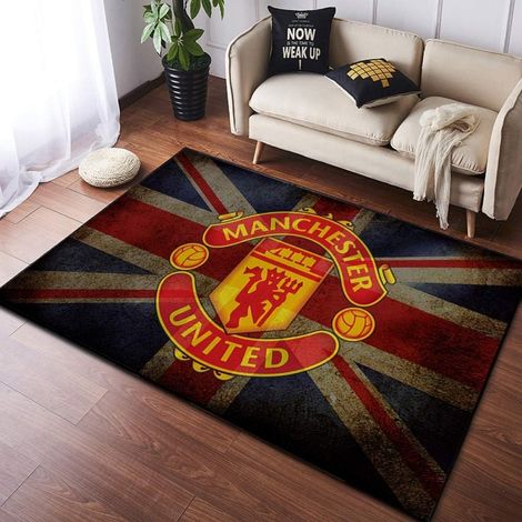 Kreativer Teppich, Fußballvereinsteppiche, Trendige Wohnzimmer-Schlafzimmer-Bodenmatte 120x160cm
