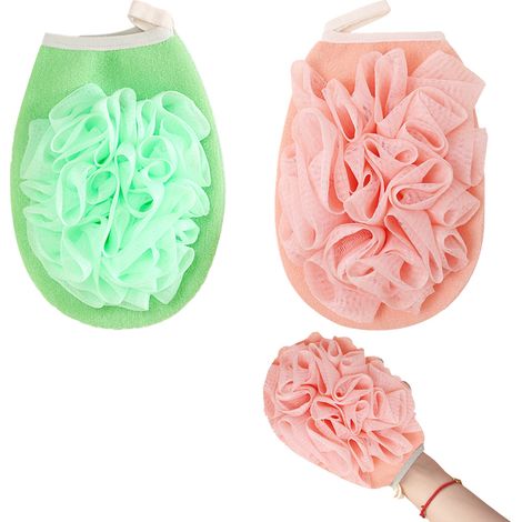 pièces bain éponge éponge luffa corps épurateur douche bulle propre luffa éponge douche pour hommes femmes