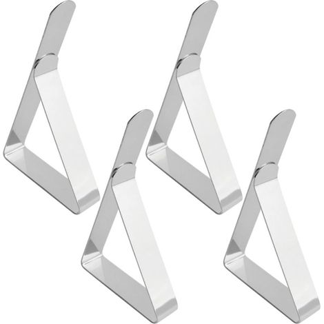4 Pièces Pince Nappe Exterieur,Pince Nappe en Acier Inoxydable,Attache Nappe de Table Exterieur,Pince pour Nappe de Table Exterieur,accroche Nappe Exterieur,Attache Nappe,pour Pique-Nique,fête (1/5)