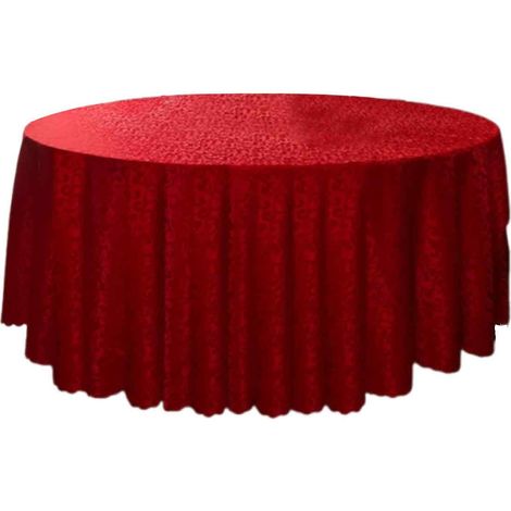 1 Nappe ronde, tissu durable, design raffiné, grandes tables, hôtel restaurant mariage (1/5)