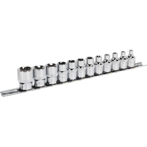 Sealey Torx Star Socket Set 12pc 3/8Sq Drive E4-E20 AK61806